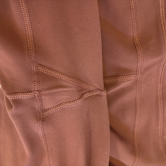 Lululemon Groove Super-High-Rise Flared Pant Nulu Ancient Copper Brown SZ 12 - Picture 13 of 15